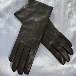 COACH NEW Black leather gloves
